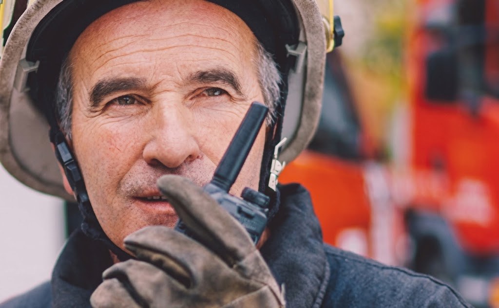 First responder using mission-critical radio